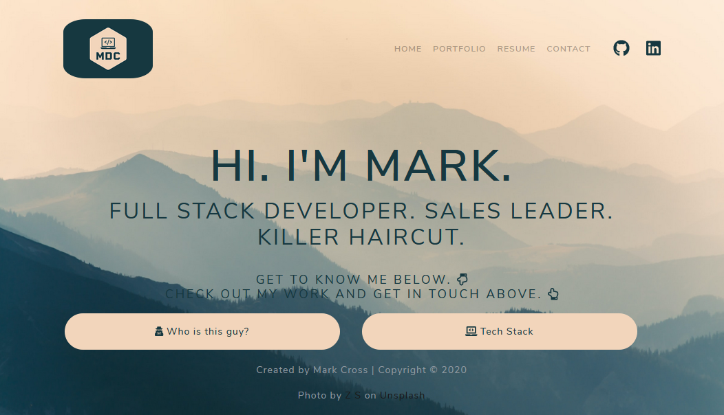 landing page